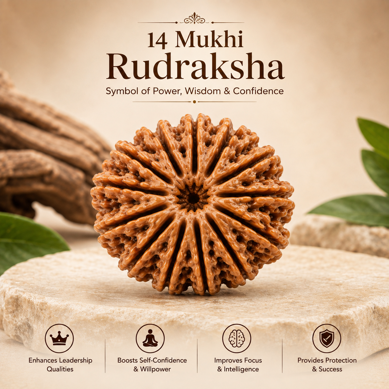 14 Mukhi Rudraksha – Deva Mani for Clarity & Foresight