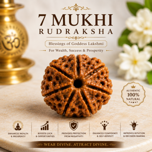 7 Mukhi Rudraksha – Benefits, Mantra, Saturn & Mahalakshmi